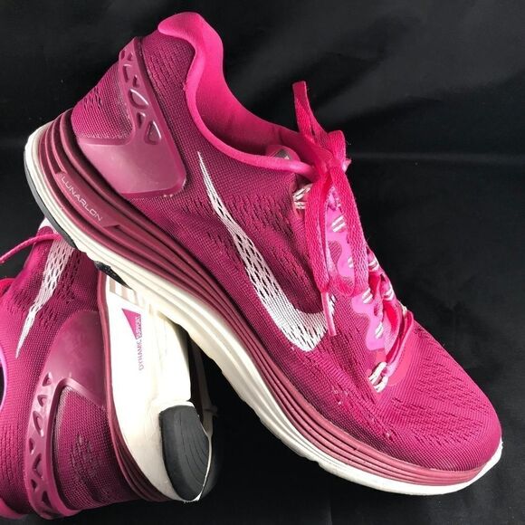 XLNT Nike Lunarglide 5 Magenta Pink 9.5 US Womens - Picture 1 of 7